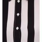 AjC női Ing blúz csíkos hosszú-sleeved Ing világos summer blúz leisure blúz  gomb placket 21945827 fehér/fekete Méret: 34