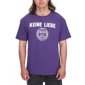  nélkül LIEBE férfi pamut Ing  Brocken-szív-Club crest póló kerek nyak Ing rövid ujjú Ing KLTS1009 lila/fehér Méret: M