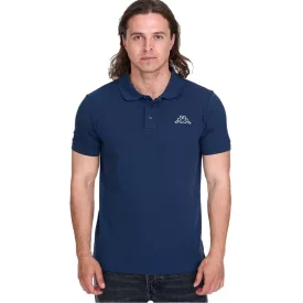   Kappa férfi pamut Polo Ing  kicsi Embroidery, nadrág-Sleeved Pique kötött Polo Ing, 303173NC A05 sötét kék Méret: M