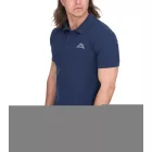 Kappa férfi pamut Polo Ing  kicsi Embroidery, nadrág-Sleeved Pique kötött Polo Ing, 303173NC A05 sötét kék Méret: S
