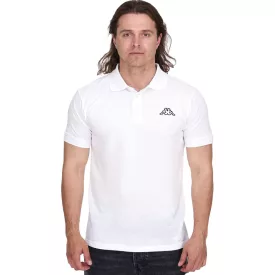   Kappa férfi pamut Polo Ing  kicsi Embroidery, nadrág-Sleeved Pique kötött Ing, 303173NC A04 fehér Méret: M