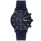 KNOX Férfi analóg kvarcóra szilikon szíjjal, 41mm, KNOX01 Tengerészkék Méret:N