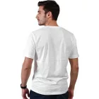 Kappa férfi pamut póló  nagyméretű Logo, kerek nyakú, rövid ujjú, Oeko-Tex 100 Certified, 7085/8191-004 fehér Méret: S