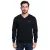 HACKETT LONDON GOLF férfi pamut V-nyak kötött Pulóver hosszú újj Ing HMX5000F fekete Méret: XL