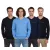 HACKETT LONDON GOLF férfi pamut V-nyak Pulóver, kötött pulóver, hosszú-Sleeved Ing, HMX500D, fekete, kék, vagy sötét kék Méret: L