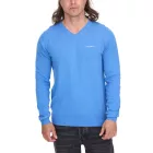 HACKETT LONDON GOLF férfi pamut V-nyak Pulóver, kötött pulóver, hosszú-Sleeved Ing, HMX500D, fekete, kék, vagy sötét kék Méret: XL
