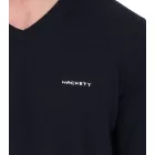 HACKETT LONDON GOLF férfi pamut V-nyak Pulóver, hosszú-Sleeved Ing, HMX500F, fekete Méret: L