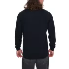 HACKETT LONDON GOLF férfi pamut V-nyak Pulóver, hosszú-Sleeved Ing, HMX500F, fekete Méret: L