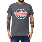 RE:fedett X BUDWEISER férfi póló  nagyméretű "King of Beers" Print, Everyday Ing, nadrág-Sleeved Ing, MMABI399 szürke Méret: S