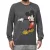 RE:fedett X DISNEY férfi kerek nyakú Pulóver  MICKEY MOUSE Print, Everyday Pulóver  pamut tartalom, MMDIS2486 szürke Méret: M