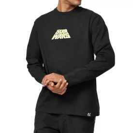  RE:fedett X Star Wars Csillagok Háborúja férfi kerek nyak Ing  Poster Print, pamut hosszú újj MMSTW2446, fekete Méret: M