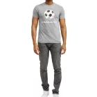RE:fedett X FIFA világ Cup 1990 férfi póló  nagyméretű gömb Print, pamut Ing, nadrág-Sleeved Ing, PCFFA134 szürke Méret: M