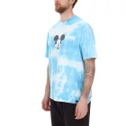 RE:fedett X Disney férfi póló  Mickey Mouse Print, pamut kerek nyakú, MMDIS2787 kék Méret: L