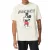 RE:fedett X Disney férfi póló  Grumpy Mickey Mouse Print, pamut Ing  nagyméretű Lettering, kerek nyakú, MMDIS2690 bézs Méret: L