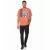 RE:fedett X NFL férfi póló  nagyméretű BEARS Logo Print, pamut kerek nyakú Ing, MMNFL1140 narancssárga Méret: S