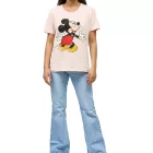 RE:fedett X Disney női Mickey Mouse Hug Print pamut Ing kerek nyakú Ing MMDIS2579 rózsaszín Méret: M