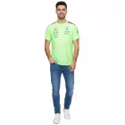 Mercedes-Benz AMG Petronas F1 férfi póló  Sponsor Logos vagy George Russell Print, nadrág-Sleeved Ing, Neon zöld vagy lila Méret: L