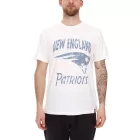 RE:fedett X NFL új England Patriots férfi póló  Logo Print, pamut kerek nyakú, PCNFL920, ekrü-fehér Méret: L