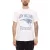 RE:fedett X NFL új England Patriots férfi póló  Logo Print, pamut kerek nyakú, PCNFL920, ekrü-fehér Méret: L