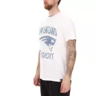 RE:fedett X NFL új England Patriots férfi póló  Logo Print, pamut kerek nyakú, PCNFL920, ekrü-fehér Méret: M