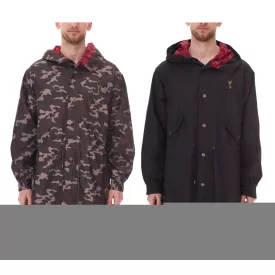   Cavallo de Ferro férfi Camouflage Parka, Autumn dzseki kabát Kabát  kapucni, Transition dzseki kabát Kabát, CSJA002, zöld vagy fekete Méret: S