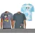 RE:fedett X Disney férfi póló  Mickey Mouse Print. pamut póló  Tie-Dye Look. kerek nyakú. sötét kék, kék Tie-Dye, vagy szürke. Méret: S