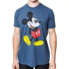 RE:fedett X Disney férfi póló  Grumpy Mickey Mouse Print. pamut póló  nagyméretű Lettering. kerek nyakú. bézs, kék, lila, vagy narancssárga. Méret: M