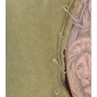 ROCKUPY férfi Hooded Tank Top, ujjatlan pamut Ing  vissza Print, Tie-Dye Muscle Ing 393827 zöld Méret: L