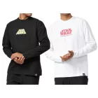 RE:fedett X Star Wars Csillagok Háborúja férfi hosszú-Sleeved Ing "The Empire Strikes vissza" vagy  Poster Print, hosszú-újj pamut Ing, fehér vagy fekete Méret: M