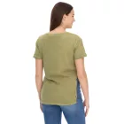 ROCKUPY női póló, nadrág-Sleeved Ing  oldal Slit, pamut Ing, kerek nyakú, 393828 zöld Méret: M