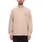 Kövek férfi alap Pulóver, modern pamut Pulóver, hosszú-sleeved Ing, 400gsm in sötét szürke, fekete vagy bézs Méret: M