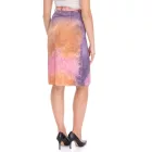 ROCKUPY női Szoknya  Tie-Dye minta, Colorful farmer Szoknya, Straight Summer Szoknya, Midi Szoknya  Slit RPW20_040901 917 lila/narancssárga/rózsaszín Méret: L