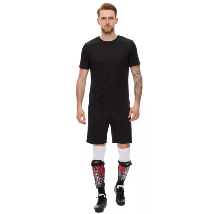 Masita TEXAS Shin Guards  tépőzáras rögzítés és EVA Shock Absorber 7101 fekete/piros/fehér Méret: XL