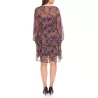 Aniston CASUAL Női ruha teljes virágmintával, hosszú ujjú ruha 24704960 Lila/Sárga/Zöld Méret:42