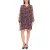 Aniston CASUAL Női ruha teljes virágmintával, hosszú ujjú ruha 24704960 Lila/Sárga/Zöld Méret:44