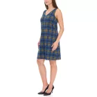 Aniston CASUAL Női ruha, kockás nyári ruha, ujjatlan 13189530 Kék/Sárga Méret:38