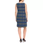 Aniston CASUAL Női ruha, kockás nyári ruha, ujjatlan 13189530 Kék/Sárga Méret:42