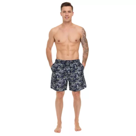 Pierre Cardin férfi Camouflage Swim Sort Rövidnadrág LA203937 kék/Khaki Méret: XXL