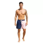 Pierre Cardin férfi Swim Sort Rövidnadrág, stílusos Swim Sort Rövidnadrág, LA205027 Navy/rózsaszín Méret: XL