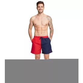  Pierre Cardin férfi Swim Sort Rövidnadrág, trendi Swim Sort Rövidnadrág LA205027 piros/Navy Méret: S