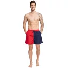 Pierre Cardin férfi Swim Sort Rövidnadrág, trendi Swim Sort Rövidnadrág LA205027 piros/Navy Méret: XXL