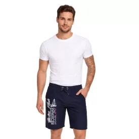   GEOGRAPHICAL NORWAY Quara férfi Swim nadrág  Logo Print, Swim Sort Rövidnadrág  zseb, Swim Sort Rövidnadrág 001 Navy Méret: M