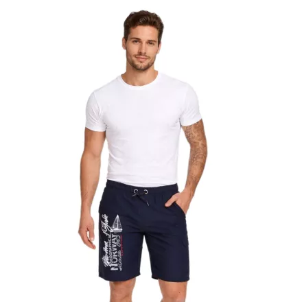 GEOGRAPHICAL NORWAY Quara férfi Swim nadrág  Logo Print, Swim Sort Rövidnadrág  zseb, Swim Sort Rövidnadrág 001 Navy Méret: M