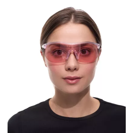 adidas sport női napszemüveg Cycling szemüvegkeret  rózsaszín lencsék UVA & UVB védelem szűrő kategória 1 Holiday szemüvegkeret SP0003 0027S átlátszó Méret: N