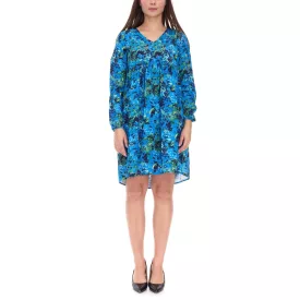   Aniston CASUAL Női miniruha, Nyári ruha, Hosszú ujjú ruha, 36726314, Kék/Zöld Méret:36