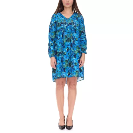 Aniston CASUAL Női miniruha, Nyári ruha, Hosszú ujjú ruha, 36726314, Kék/Zöld Méret:36