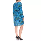 Aniston CASUAL Női miniruha, Nyári ruha, Hosszú ujjú ruha, 36726314, Kék/Zöld Méret:36