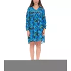 Aniston CASUAL Női miniruha, Nyári ruha, Hosszú ujjú ruha, 36726314, Kék/Zöld Méret:38