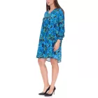 Aniston CASUAL Női miniruha, Nyári ruha, Hosszú ujjú ruha, 36726314, Kék/Zöld Méret:38