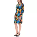 Aniston alkalmi női Summer ruha  virágos Print, Mini ruha, hosszú újj ruha, 81651920, fekete/sárga/kék Méret: 38